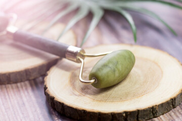 Jade massager for face and body