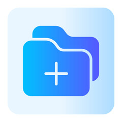Fototapeta premium add file gradient icon