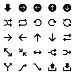 Glyph icons for universal, web.