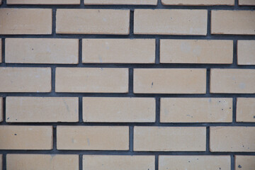 Beige brick stone wall surface texture