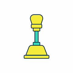 Filled outline Gear shifter icon isolated on white background. Manual transmission icon. Vector