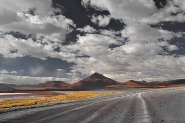 Lagune auf dem bolivianischen Altiplano