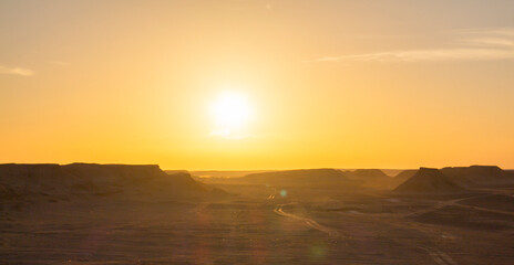 The Sahara Desert in Tunisia.