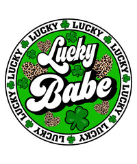 St  Patrick s Day Lucky Babe T-Shirt design