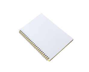 Blank notebook isolated on the white Background. Mock up for your design.