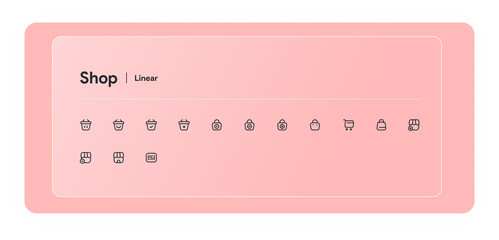 Shop icons - Linear