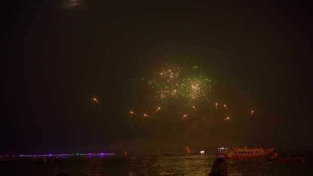 Firecrackers show at Varanasi during Dev Diwali