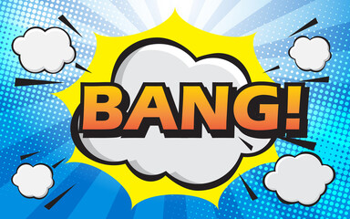 Pop art comic background, templat design lightning illustration.speed line background.sunburst background.