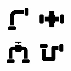 Water Pipe Icon Design Vector Logo Template Illustration Sign And Symbol