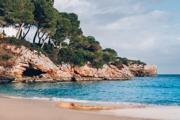 Obraz premium Beach with azure waters on Palma