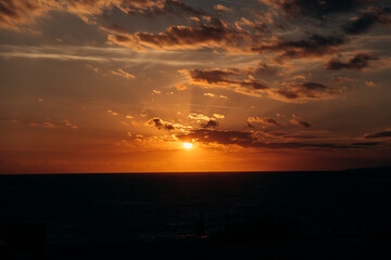 sunset on cyprus