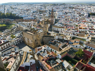 Fototapeta premium Drone view at the town of Carmona on Andalucia, Spain