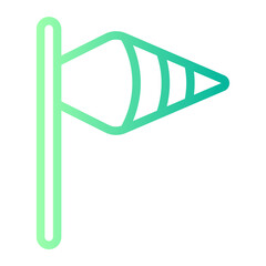 Windsock line icon