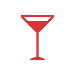 Cocktail red web icon