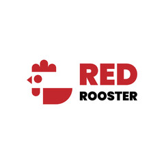 red rooster logo design