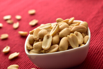 Bowl of Salted Peanuts, Healthy Snacks