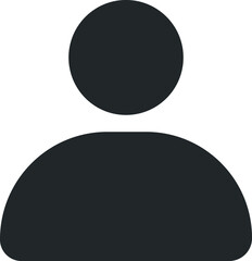 Fototapeta na wymiar human avatar icon vector, avatar black symbol