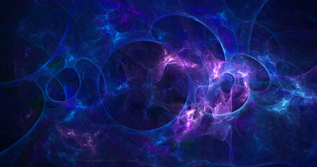 Abstract colorful fractals background. Fantasy light glowing shapes wallpaper. Digital fractal art . Сomputer creative. 3d rendering