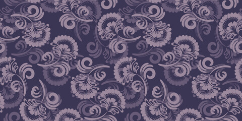 Floral seamless pattern. Elegant flower shape background for any surface design
