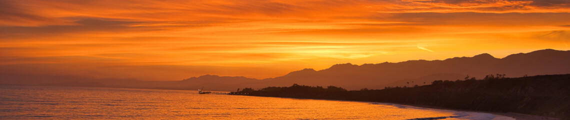 Spectacular sunsets on the Santa Barbara Coastline