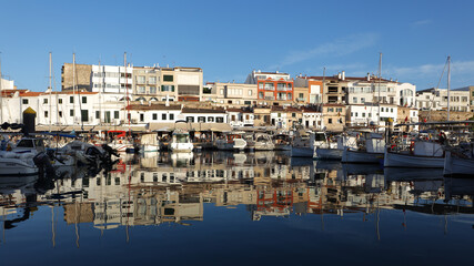 Fototapeta na wymiar Puerto de Ciudadela, Menorca, IslaPuerto de Ciudadela, Menorca, Islas Baleares, Españas Baleares, España