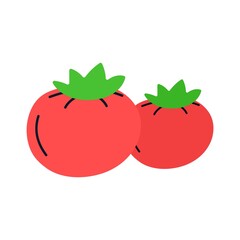 Icon of tomato in trendy style