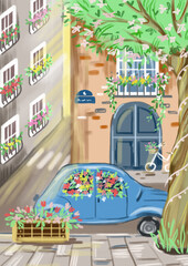 Fototapeta premium street in the city