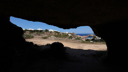 Necrópolis Cala Morella, Menorca, Islas Baleares, España