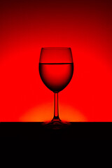 Fototapeta na wymiar red glass