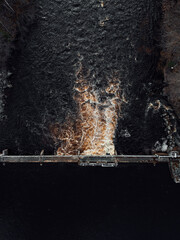 water flowing in the river