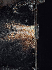 water flowing in the river