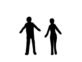 man and woman