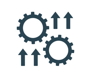Vector illustration of an icon, logo, business, finance and marketing. Growth, achievements. Isolated on a white background.