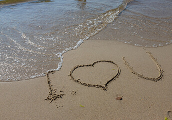 Heart of sand Love you as the grain of sand