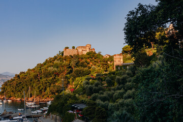 Authentic scene of the beautiful fishing village of Portofino, a top destination in Italy