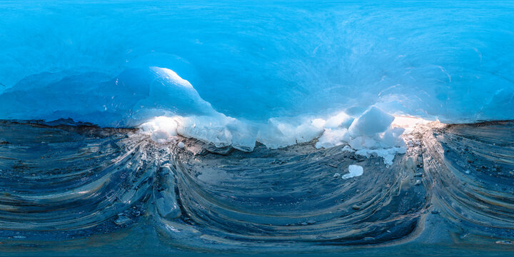 Ice cave under Svartisen glacier