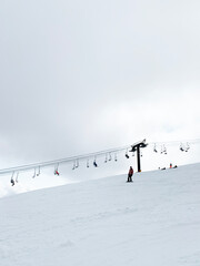 일본 하쿠바 스키 리조트 하포네 스키 리프트 / Hakuba Ski Resort in Japan. Happo one Ski Lift.