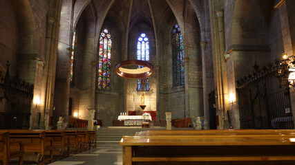 Fototapeta premium Basílica de Santa María, Vilafranca del Penedés, Barcelona, Cataluña, España