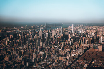 Golden hour over Manhattan