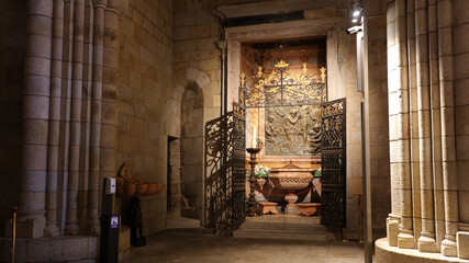 Catedral de la Sé de Oporto, Portugal - obrazy, fototapety, plakaty
