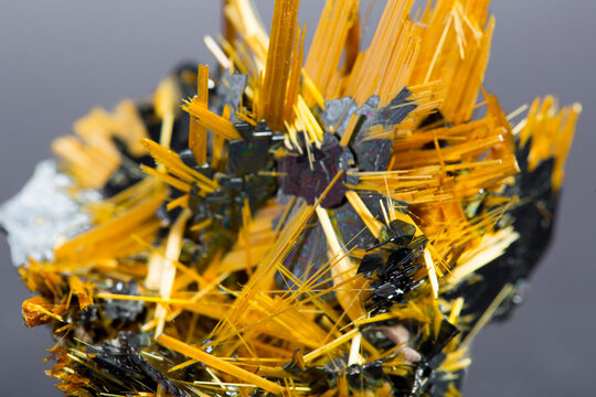 rutile mineral specimen stone rock geology gem crystal