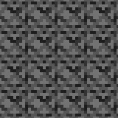 Gray pixel texture. Vector pixel ornament.