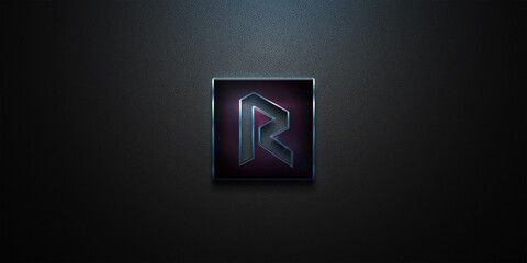 3D rendering cryptocurrency coin on colorful background, cryptocurrency concept color art