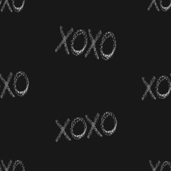 Chalkboard style black and white pattern