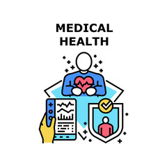 Medical health hospital doctor. medical care. clinic nurse. medicine pharmacy. emergency cardiology vector concept color illustration