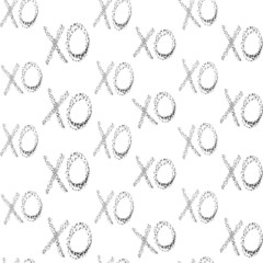 Chalkboard style black and white pattern