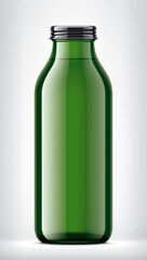 Color Glass Bottle on background. 