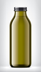 Color Glass Bottle on background. 