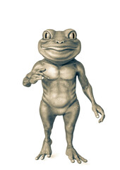 frog cartoon want to talk