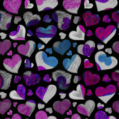 background with hearts